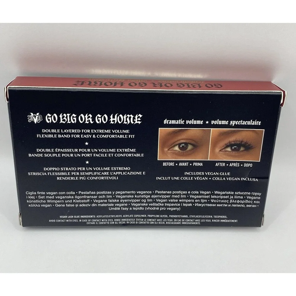 KVD Beauty Kat Von D Go Big or Go Home Vegan Dramatic False Lashes & Glue Black
